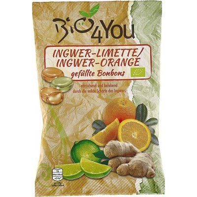 Dropsuri BIO din ghimbir-lime si ghimbir-portocale, 75 g Bio 4 You