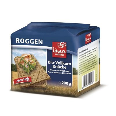 Paine Bio crocanta din faina integrala de secara, 200 g Linea Natura