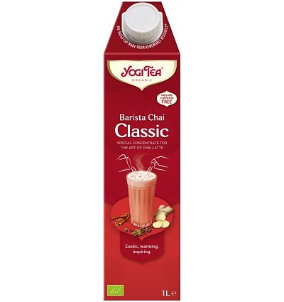 Specialitate concentrata bio de ceai barista chai classic, 1000ml yogi