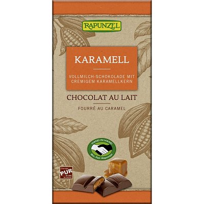 Ciocolata cu lapte si crema de caramel - 100 g