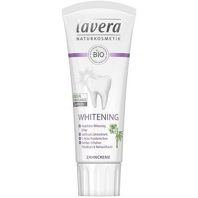 PASTA DE DINTI BIO CU EFECT DE ALBIRE, 75ML LAVERA