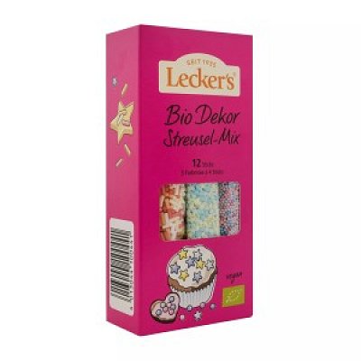 ECO/BIO Decor multicolor pentru prajituri 3 culori, 12 buc